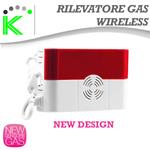 SENSORE RILEVATORE GAS WIRELESS NEW DESIGN
