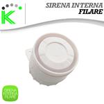 SIRENA FILARE CABLATA PER INTERNO 110DB CON CAVO SISTEMA ALLARME ANTIFURTO